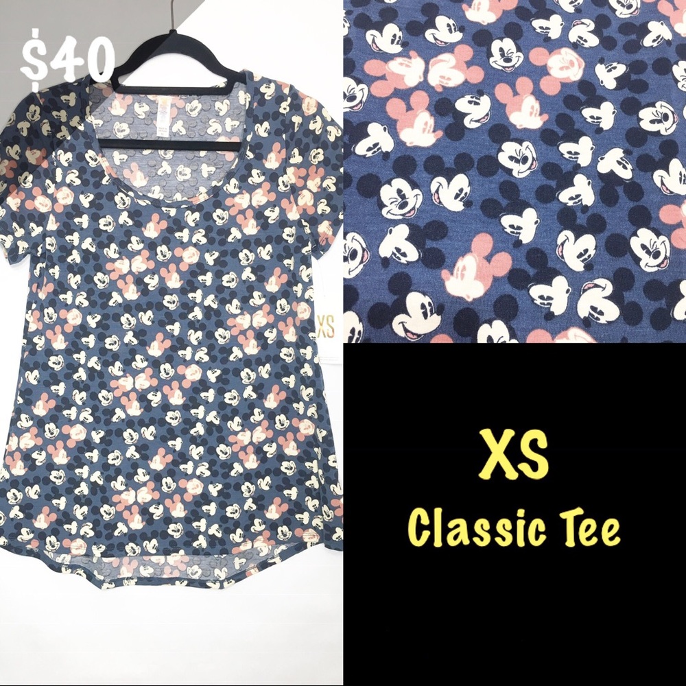 NWT LuLaRoe Disney XS Classic T Mickey Mouse